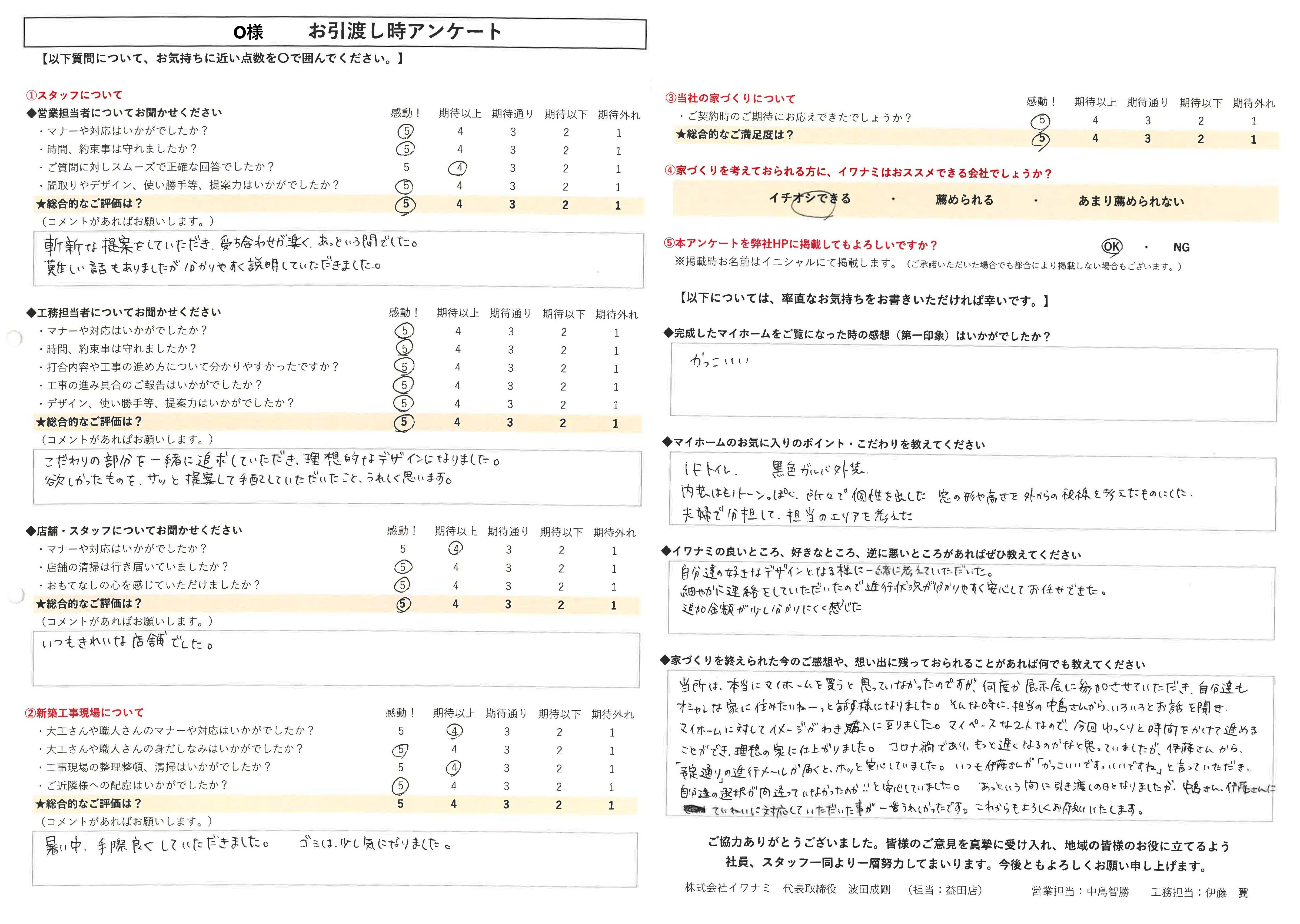 担当の方に丁寧に対応していただいた事が一番嬉しかったです