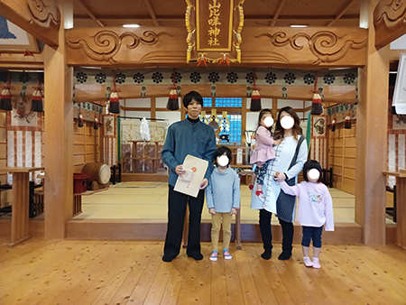  岩国市 M様邸地鎮祭   アイフルホーム | イワナミ 岩国市柳井市益田市浜田市の注文住宅