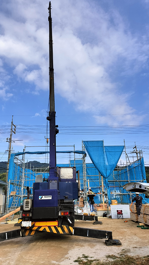  平生町宇佐木 M様邸上棟   アイフルホーム | イワナミ 岩国市柳井市益田市浜田市の注文住宅