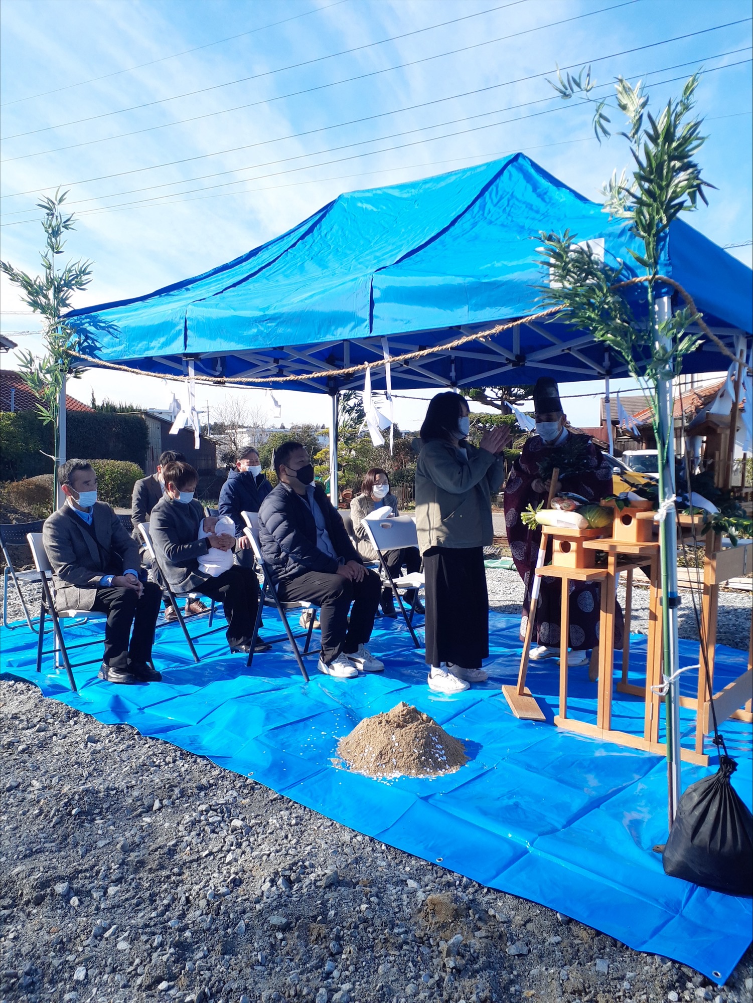 益田市 S様邸地鎮祭   アイフルホーム | イワナミ 岩国市柳井市益田市浜田市の注文住宅