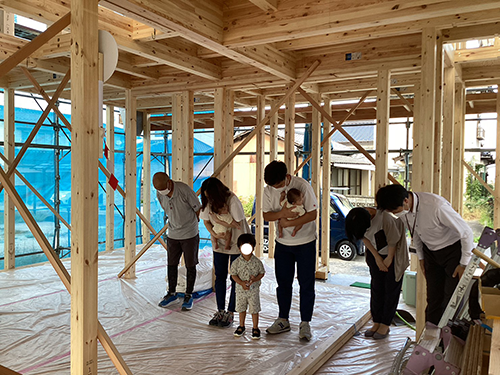  岩国市 S様邸上棟   アイフルホーム | イワナミ 岩国市柳井市益田市浜田市の注文住宅