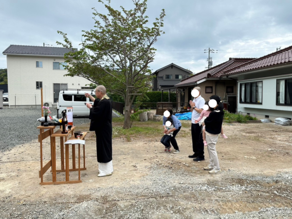  浜田市 M様邸地鎮祭   アイフルホーム | イワナミ 岩国市柳井市益田市浜田市の注文住宅