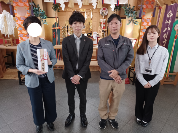  岩国市 M様邸地鎮祭   アイフルホーム | イワナミ 岩国市柳井市益田市浜田市の注文住宅