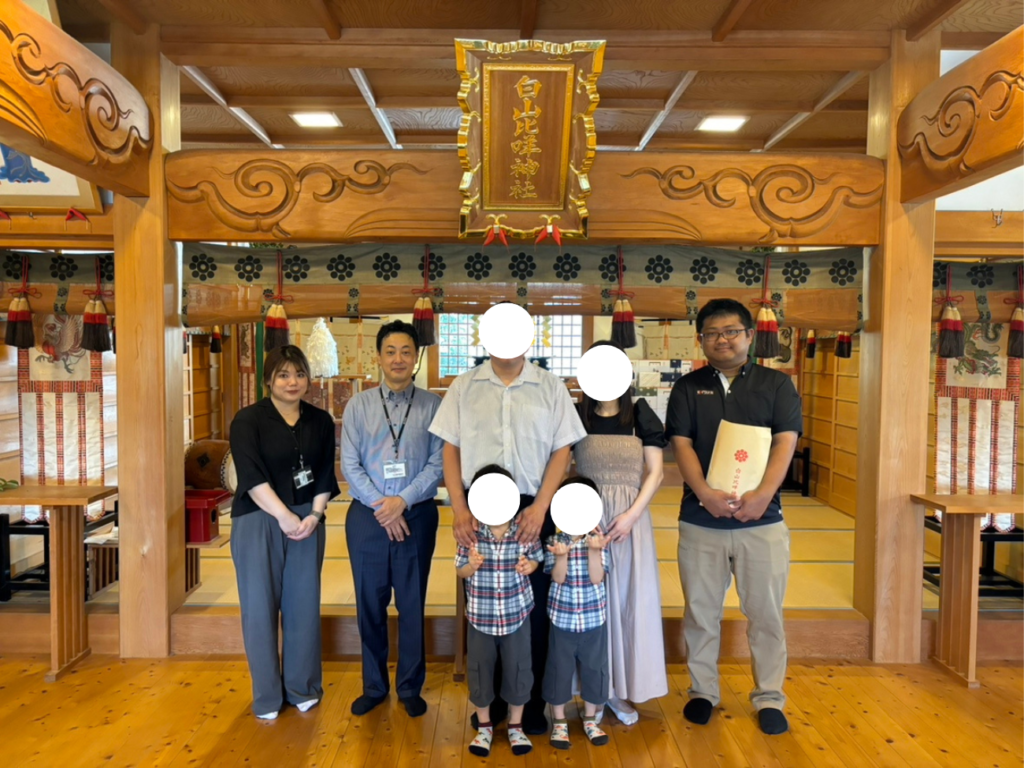  岩国市 M様邸地鎮祭   アイフルホーム | イワナミ 岩国市柳井市益田市浜田市の注文住宅