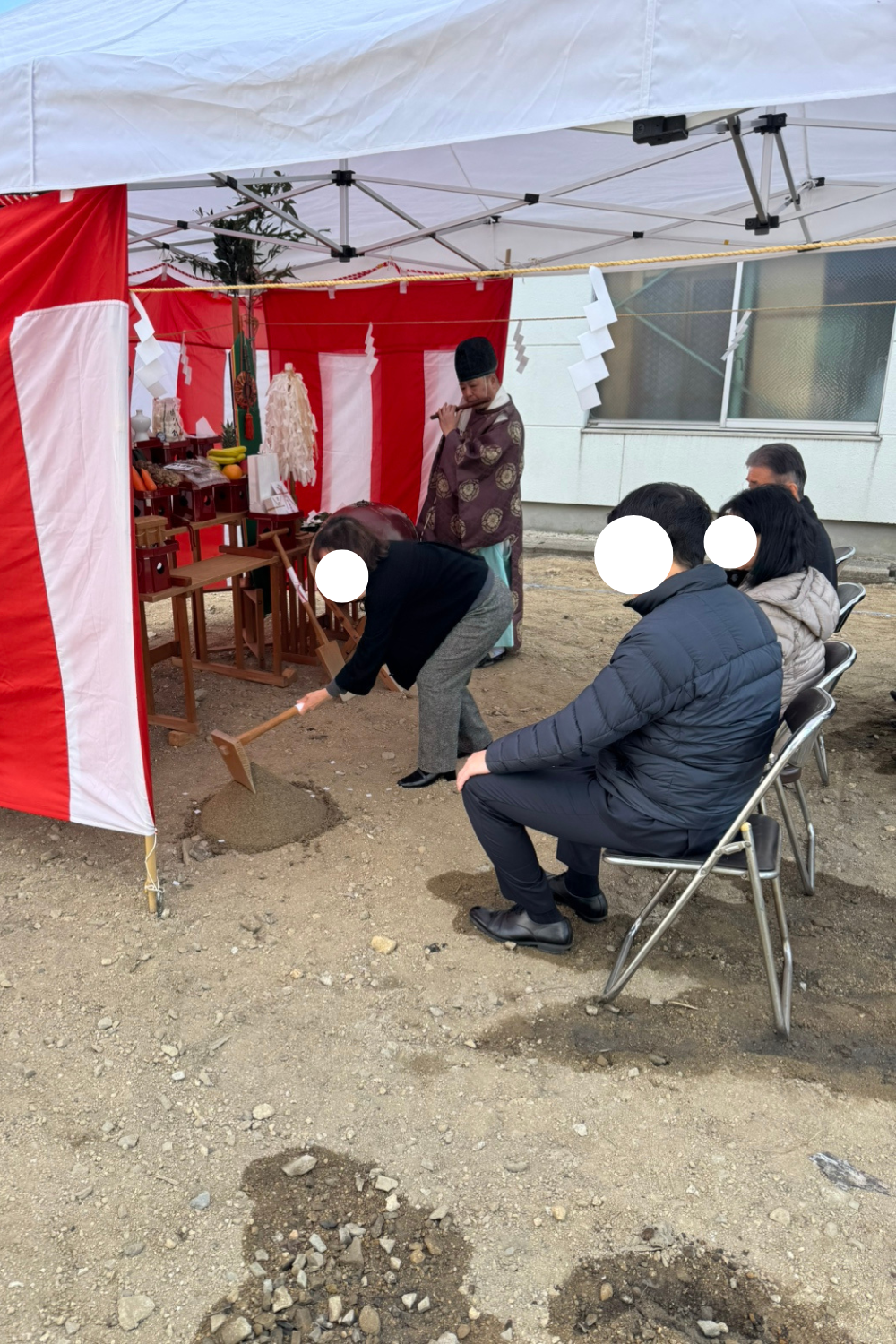  岩国市 I様邸地鎮祭   アイフルホーム | イワナミ 岩国市柳井市益田市浜田市の注文住宅