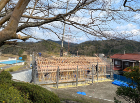 益田市　H様邸上棟