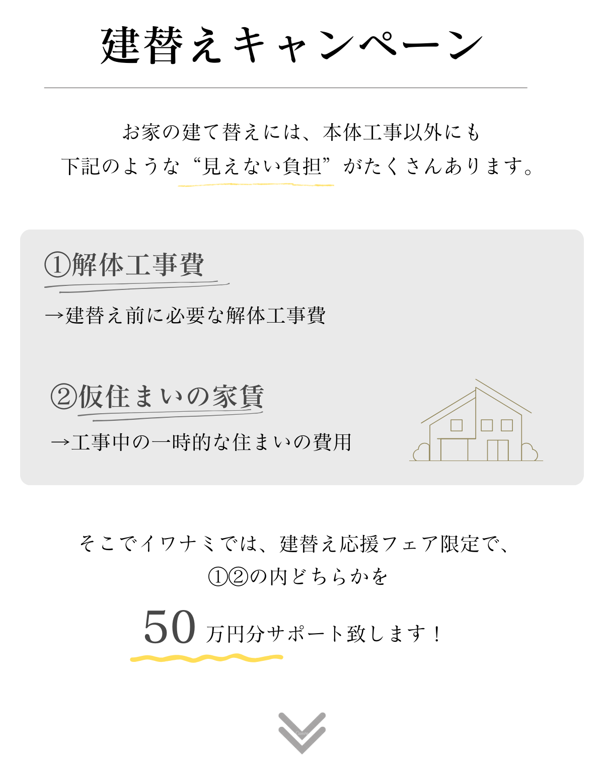  建替え応援フェア開始   アイフルホーム | イワナミ 岩国市柳井市益田市浜田市の注文住宅