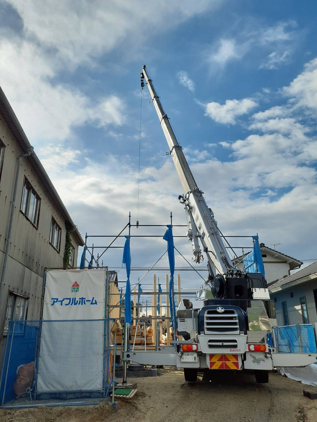  岩国市 F様邸上棟   アイフルホーム | イワナミ 岩国市柳井市益田市浜田市の注文住宅