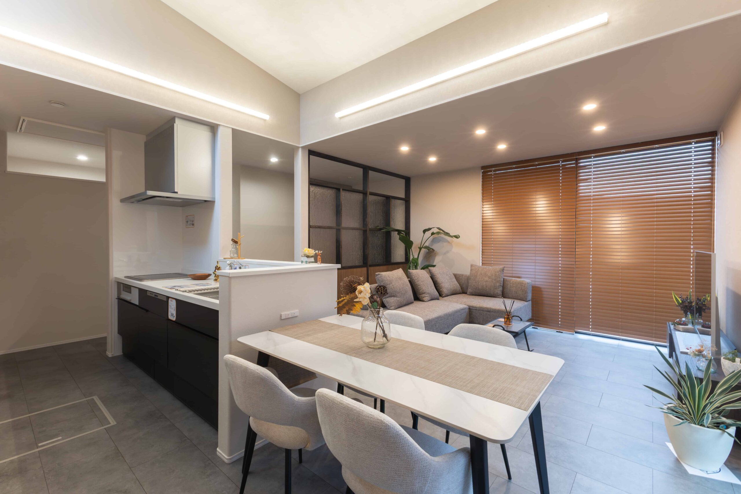 眺めと動線にこだわった快適な平屋