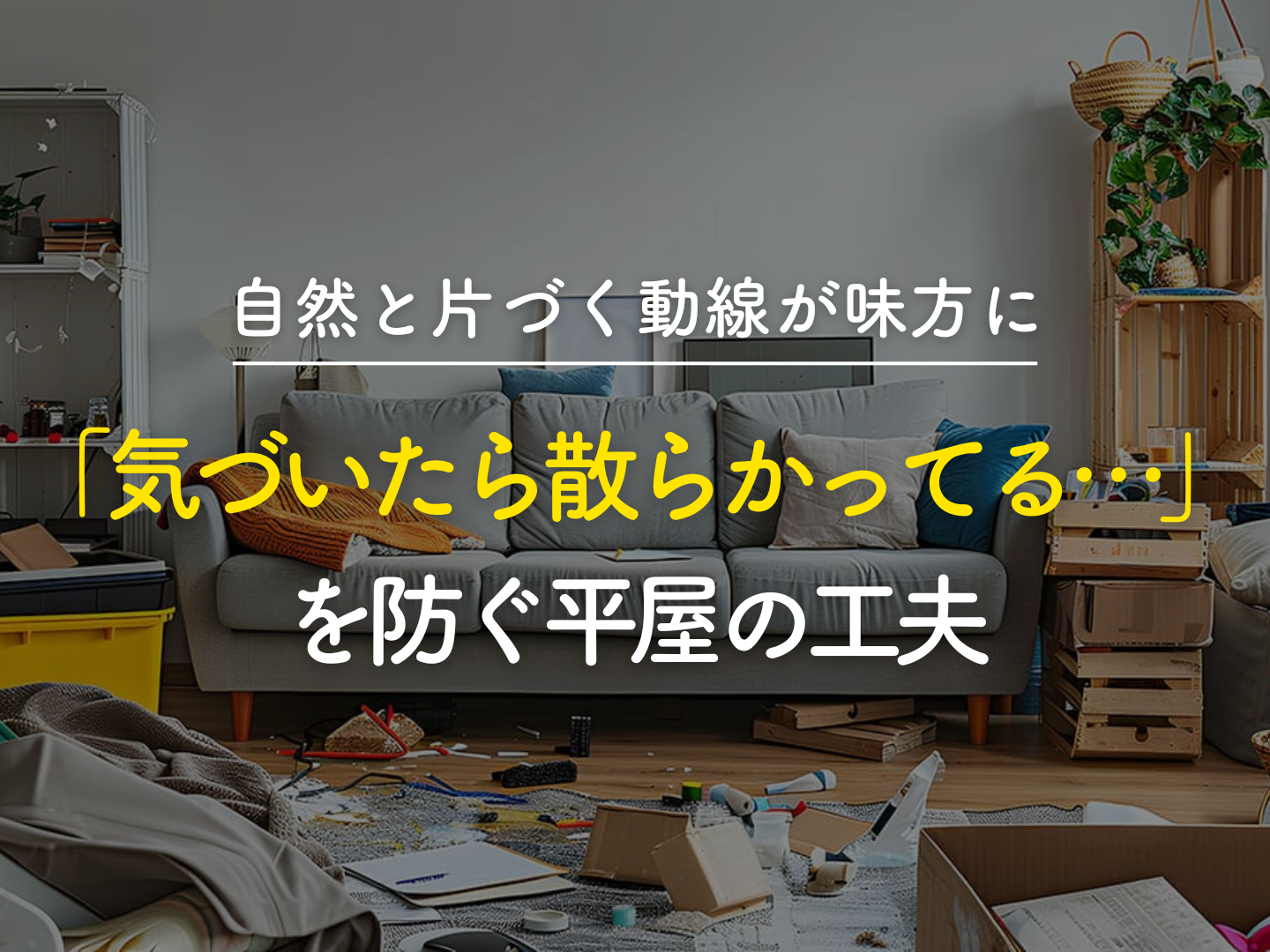  気づいたら散らかってるを防ぐ平屋の工夫 自然と片づく動線が味方に   アイフルホーム | イワナミ 岩国市柳井市益田市浜田市の注文住宅