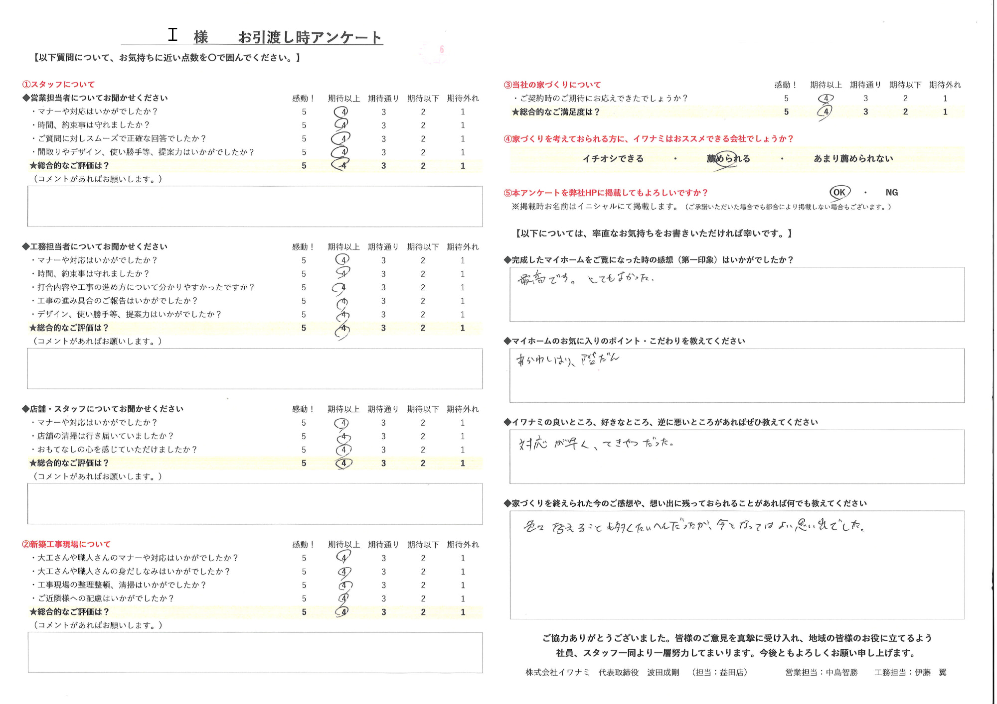 色々考えることも多く大変でしたが、今となっては良い思い出になりました。