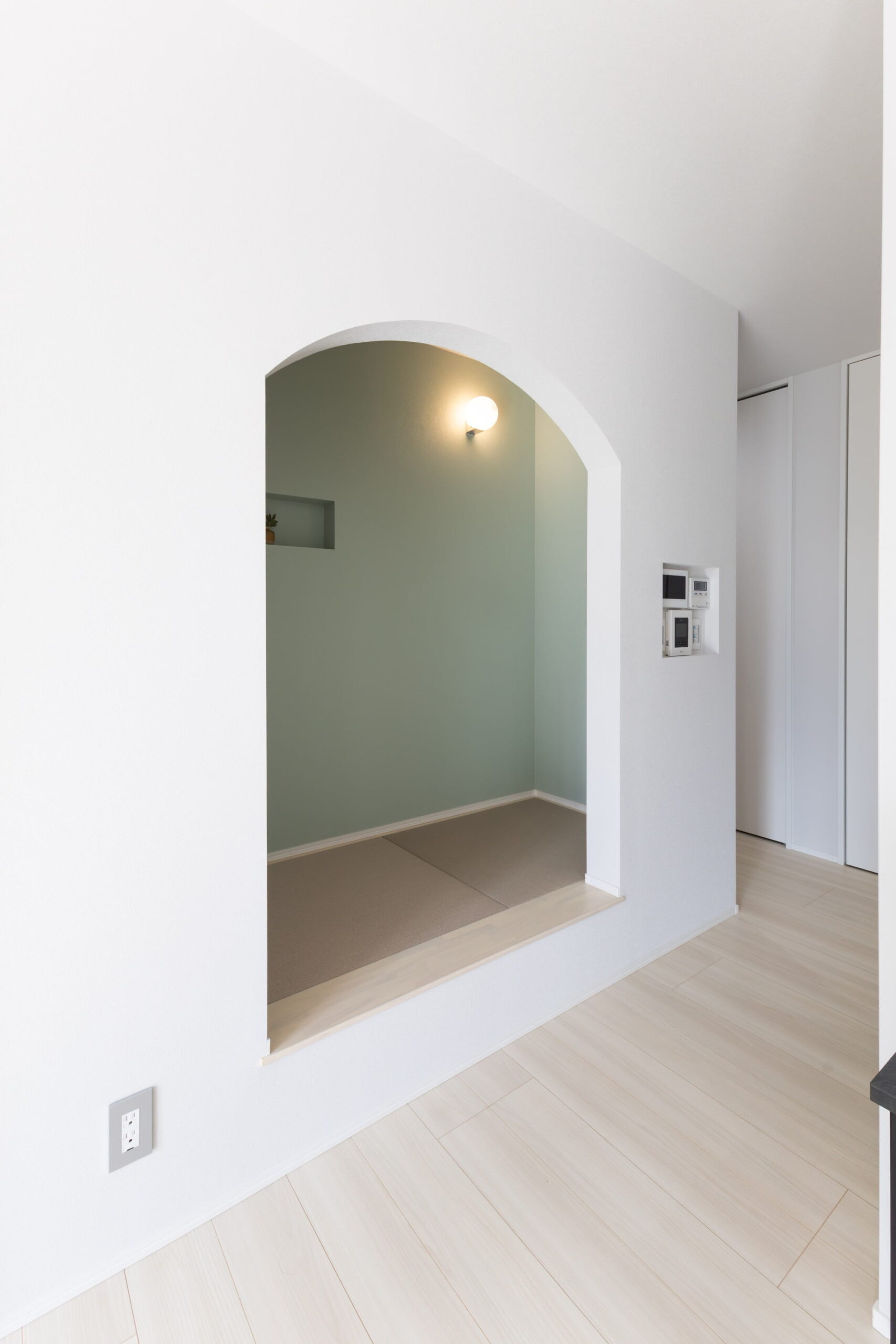 こもり感が心地よいLDKヌックのある平屋