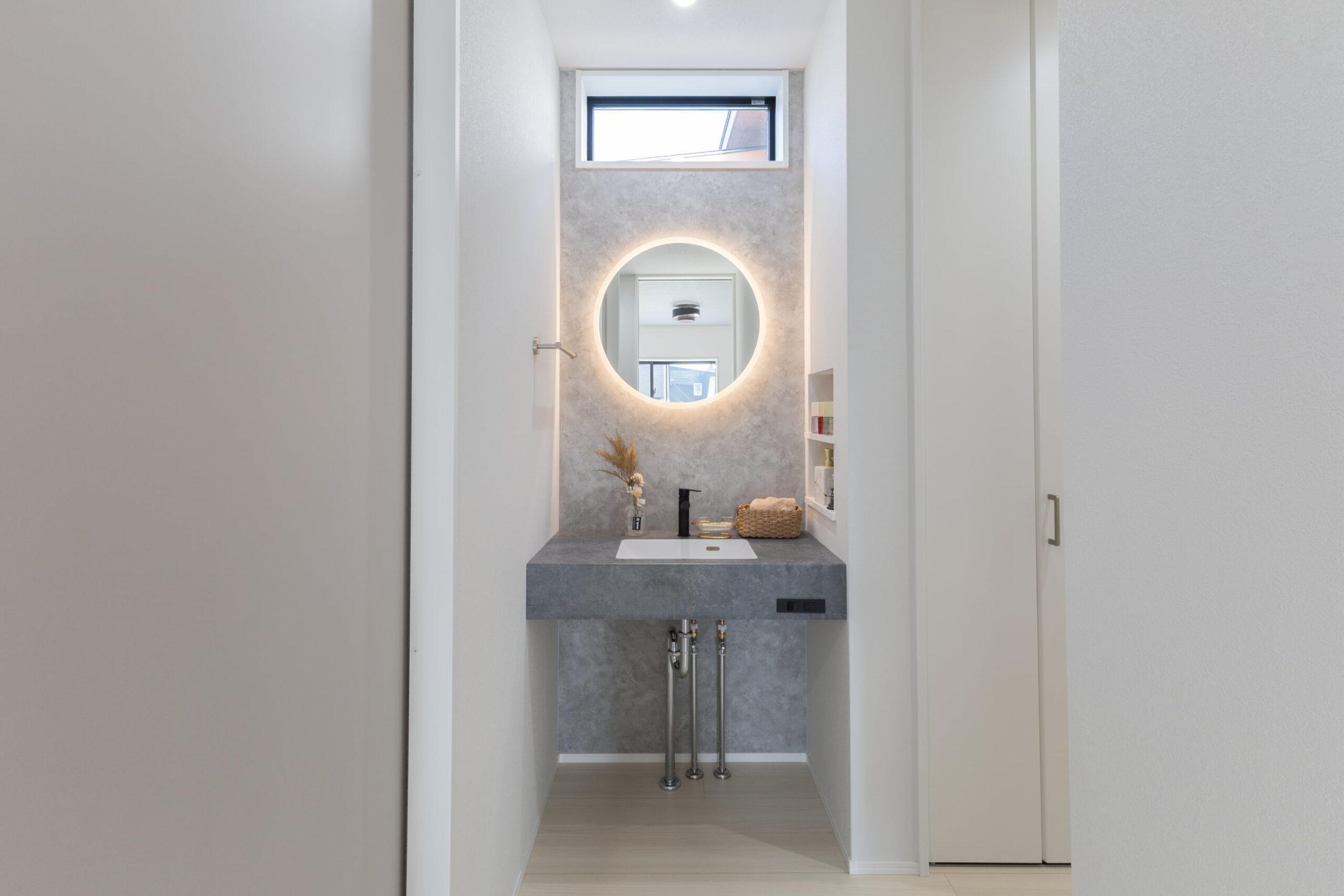 こもり感が心地よいLDKヌックのある平屋