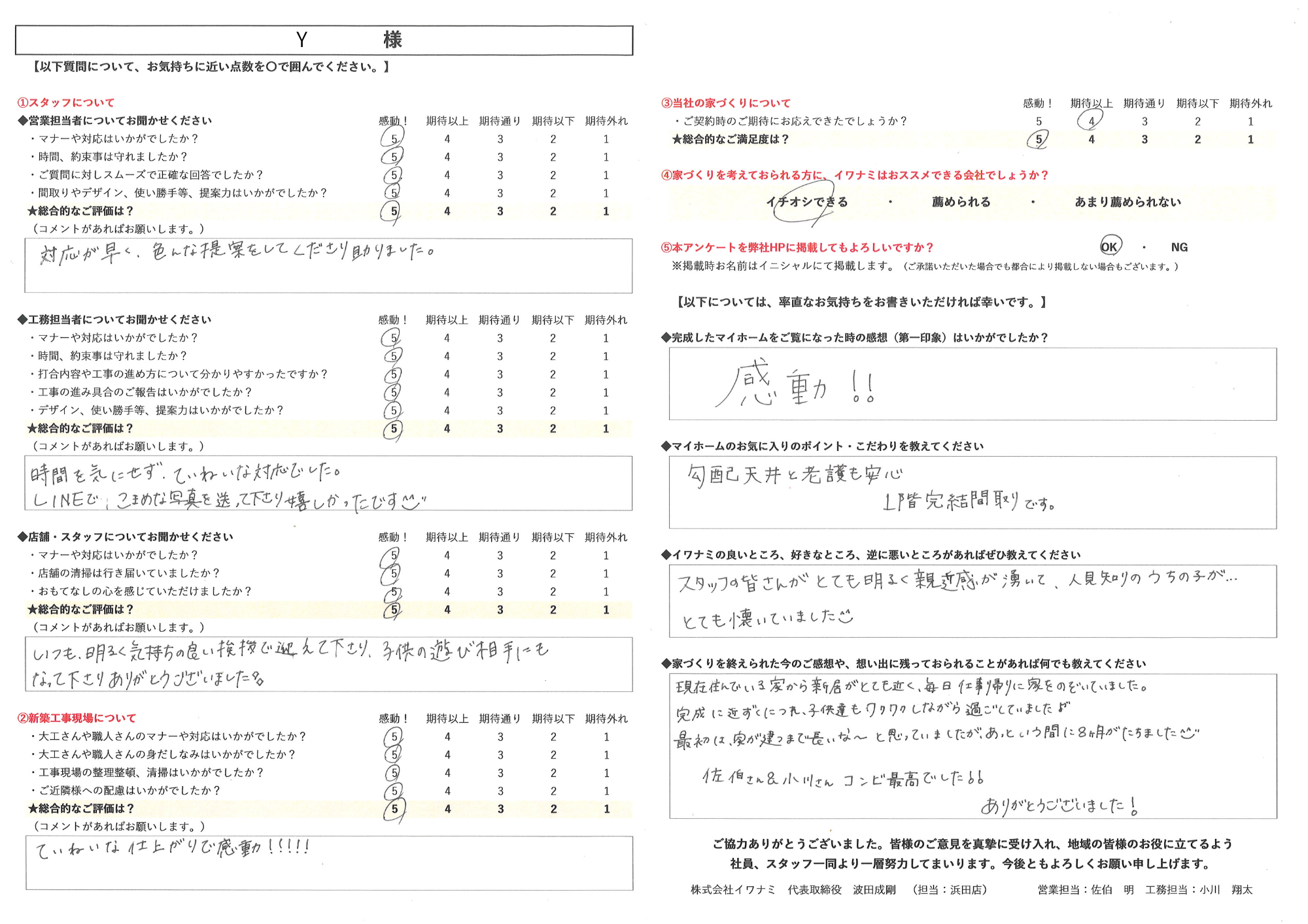 スタッフの皆さんがとても明るく親近感が沸いて、人見知りのうちの子が…とても懐いていました^^