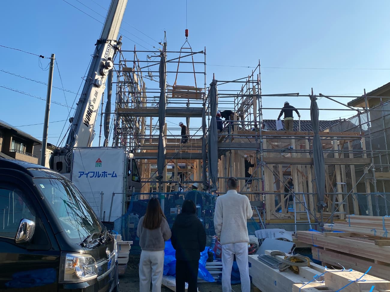  益田市 O様邸上棟   アイフルホーム | イワナミ 岩国市柳井市益田市浜田市の注文住宅