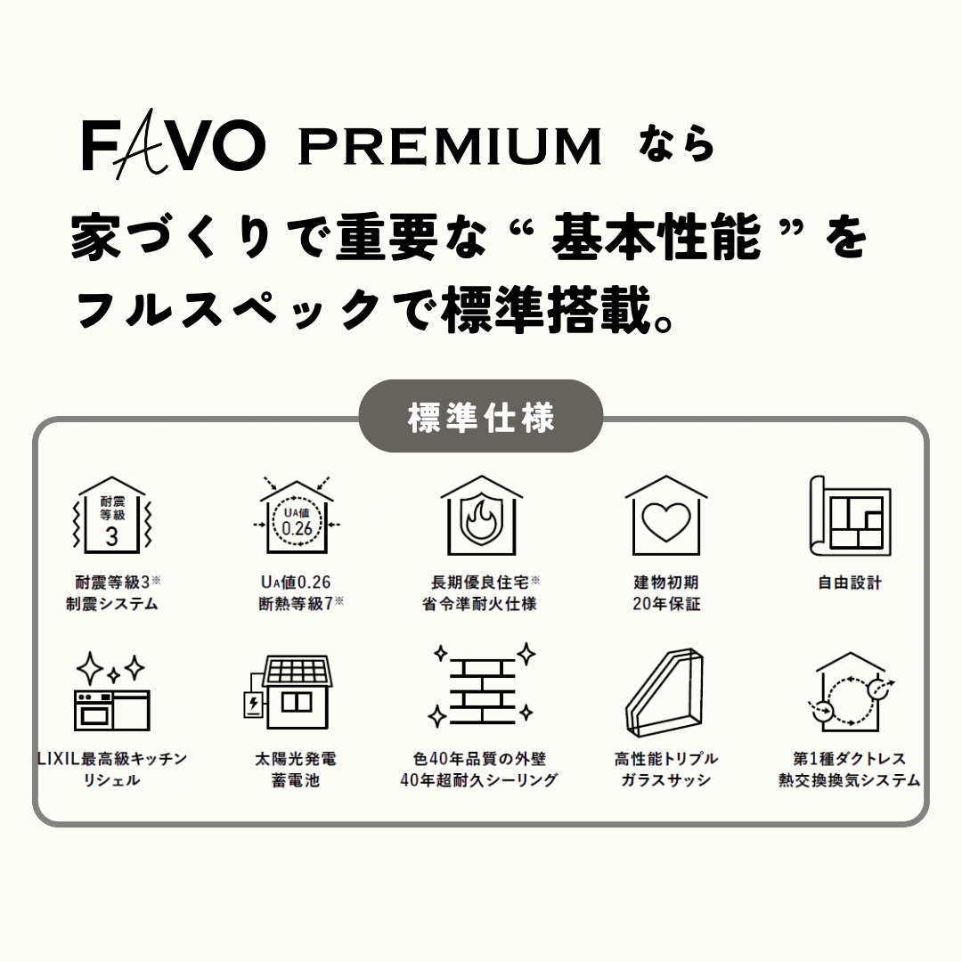  新春ダブルチャンスキャンペーン待望の新商品誕生FAVO PREMIUM   アイフルホーム | イワナミ 岩国市柳井市益田市浜田市の注文住宅