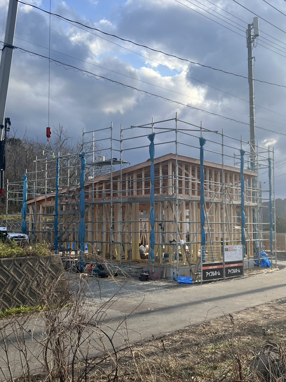  浜田市 M様邸上棟   アイフルホーム | イワナミ 岩国市柳井市益田市浜田市の注文住宅