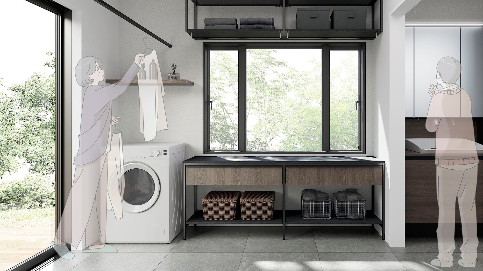  春の衣替えをもっとラクに収納のコツとランドリールームの活用法   アイフルホーム | イワナミ 岩国市柳井市益田市浜田市の注文住宅