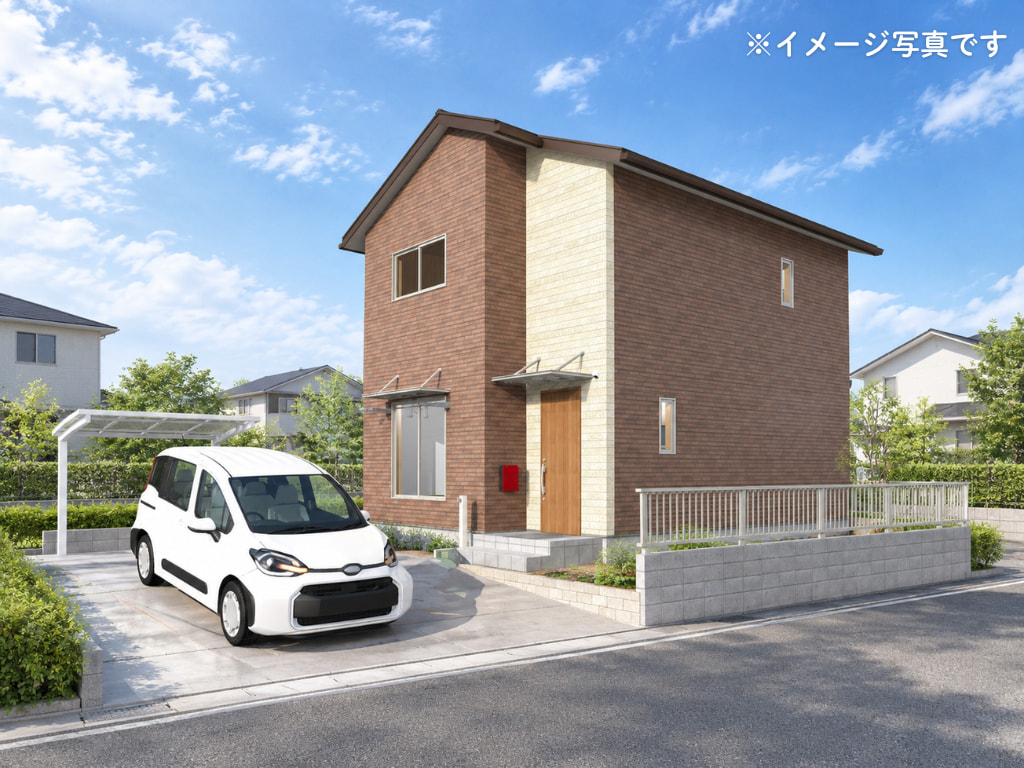 <平生町>3LDK+T×26坪|セミオーダー「ロディナ」で叶えたコンパクトでも収納たっぷりな家 完成見学会 外観イメージ画像